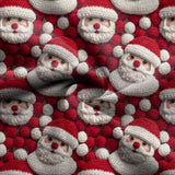 Muški vintage pulover s 3D printom Djeda Mraza