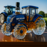 Classic New Holland T7 Series Tractor Whiskey Bottle