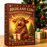 🐮Julekalender med Highlander 2025 🎄✨ – Håndlavet 3D-dukke med Highlander (24 dele)