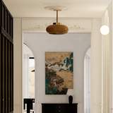 Domelight™ | 11'' Vintage Poluugradna Stropna Svjetiljka s Narančastim Staklenim Sjenilom u Obliku Kupole