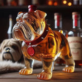 Shar Pei Dog Whiskey Decanter – Unique Canine Liquor Bottle for Home Bar, Collectible Gift for Dog Lovers & Spirits Enthusiasts