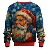 Muška božićna majica s kapuljačom s 3D printom