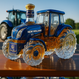 Classic New Holland T7 Series Tractor Whiskey Bottle