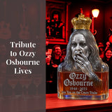 Ozzy See You on the Crazy Train Whiskey Bottle