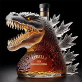 Unique Heavy Glass Liquor Bottle with Bold Design, Cool Gift for Men & Movie Fans