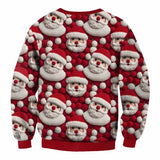 Muška vintage majica s kapuljačom s printom Djeda Mraza