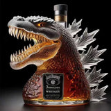 Unique Heavy Glass Liquor Bottle with Bold Design, Cool Gift for Men & Movie Fans