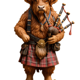 🐮Julekalender med Highlander 2025 🎄✨ – Håndlavet 3D-dukke med Highlander (24 dele)